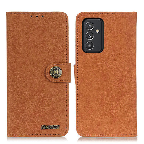 Custodia Portafoglio In Pelle Cover con Supporto A01D per Samsung Galaxy A15 5G Marrone