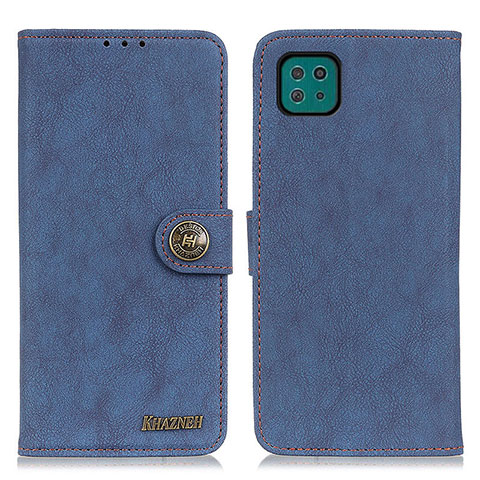 Custodia Portafoglio In Pelle Cover con Supporto A01D per Samsung Galaxy F42 5G Blu