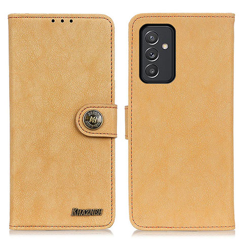 Custodia Portafoglio In Pelle Cover con Supporto A01D per Samsung Galaxy Quantum2 5G Oro