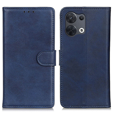 Custodia Portafoglio In Pelle Cover con Supporto A02D per Oppo Reno8 Pro+ Plus 5G Blu