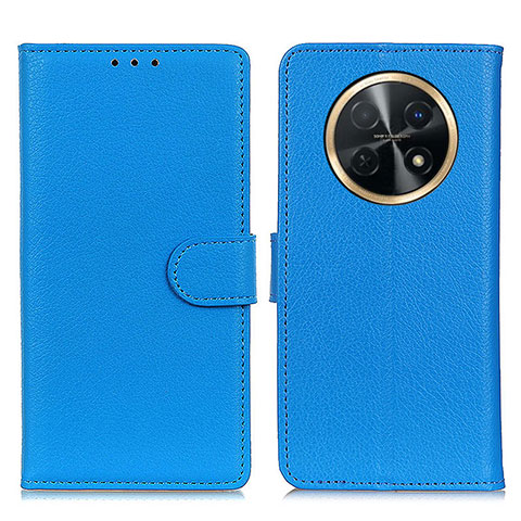 Custodia Portafoglio In Pelle Cover con Supporto A03D per Huawei Nova Y91 Cielo Blu