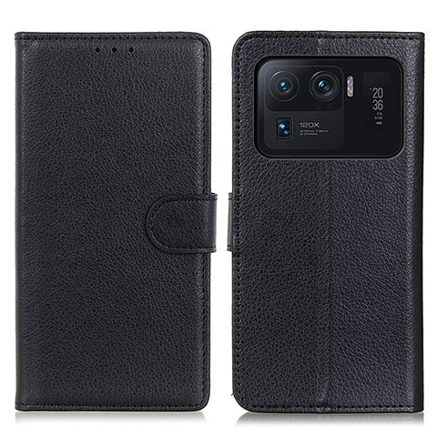 Custodia Portafoglio In Pelle Cover con Supporto A03D per Xiaomi Mi 11 Ultra 5G Nero