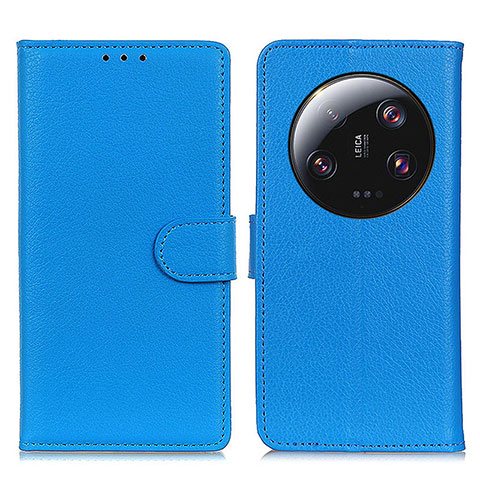Custodia Portafoglio In Pelle Cover con Supporto A03D per Xiaomi Mi 13 Ultra 5G Cielo Blu