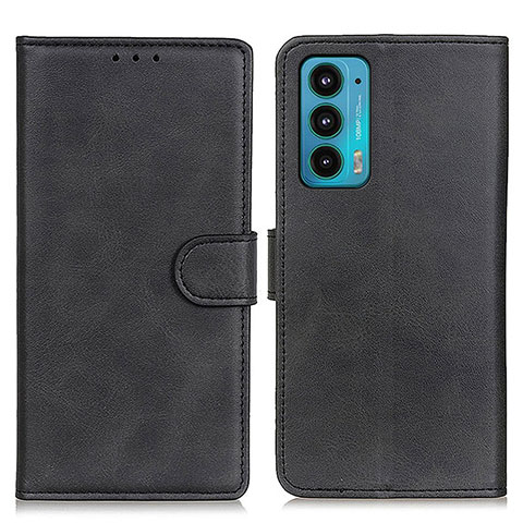 Custodia Portafoglio In Pelle Cover con Supporto A05D per Motorola Moto Edge Lite 5G Nero