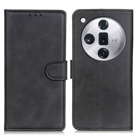 Custodia Portafoglio In Pelle Cover con Supporto A05D per Oppo Find X7 5G Nero