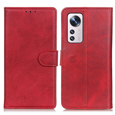 Custodia Portafoglio In Pelle Cover con Supporto A05D per Xiaomi Mi 12 Pro 5G Rosso
