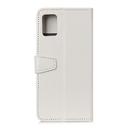 Custodia Portafoglio In Pelle Cover con Supporto A06D per Motorola Moto G100 5G Bianco