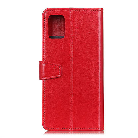 Custodia Portafoglio In Pelle Cover con Supporto A06D per Motorola Moto G100 5G Rosso