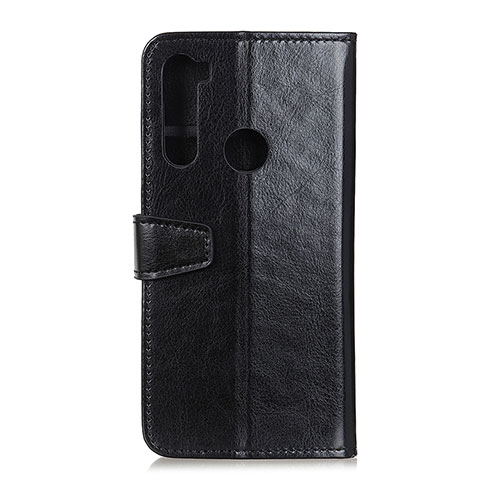 Custodia Portafoglio In Pelle Cover con Supporto A06D per Motorola Moto One Fusion Plus Nero