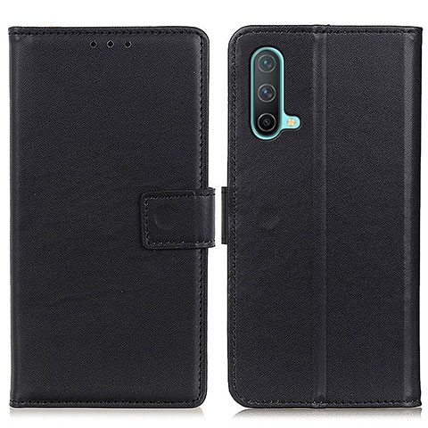 Custodia Portafoglio In Pelle Cover con Supporto A08D per OnePlus Nord CE 5G Nero