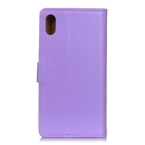 Custodia Portafoglio In Pelle Cover con Supporto A08D per Samsung Galaxy A01 Core Viola