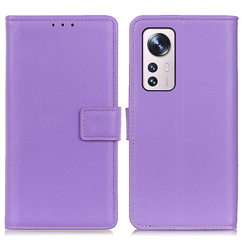 Custodia Portafoglio In Pelle Cover con Supporto A08D per Xiaomi Mi 12 Lite 5G Viola