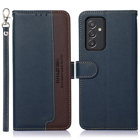 Custodia Portafoglio In Pelle Cover con Supporto A09D per Samsung Galaxy A25 5G Blu