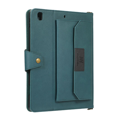Custodia Portafoglio In Pelle Cover con Supporto AD1 per Apple iPad Air 2 Verde