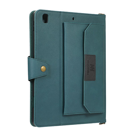 Custodia Portafoglio In Pelle Cover con Supporto AD1 per Apple iPad Air Verde