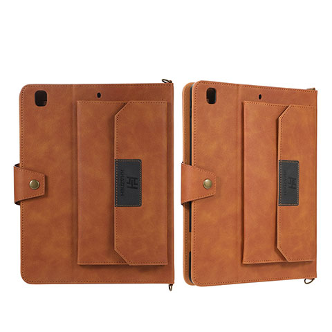 Custodia Portafoglio In Pelle Cover con Supporto AD2 per Apple iPad Air 2 Marrone