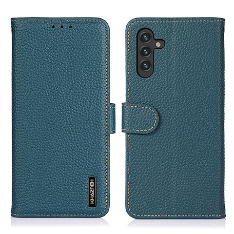 Custodia Portafoglio In Pelle Cover con Supporto B01H per Samsung Galaxy A04s Verde