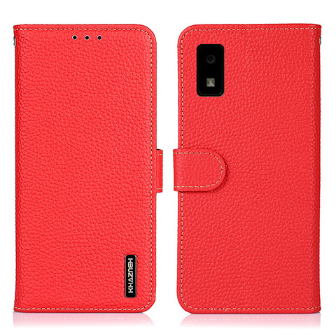 Custodia Portafoglio In Pelle Cover con Supporto B01H per Sharp Aquos wish Rosso