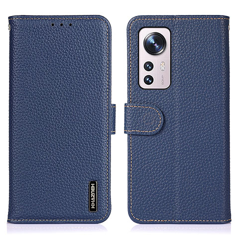 Custodia Portafoglio In Pelle Cover con Supporto B01H per Xiaomi Mi 12 Lite 5G Blu