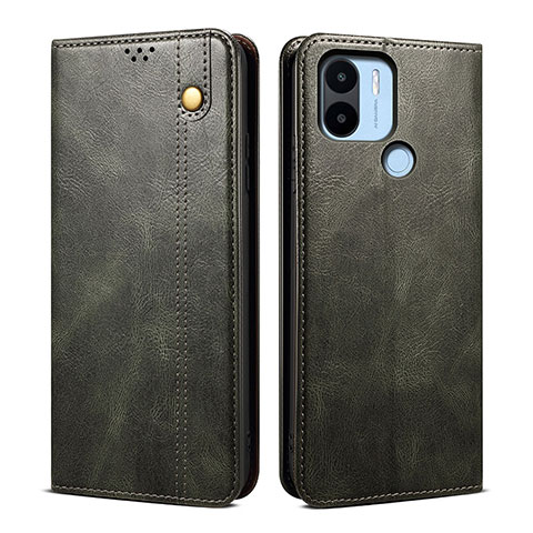 Custodia Portafoglio In Pelle Cover con Supporto B01S per Xiaomi Redmi A2 Plus Verde