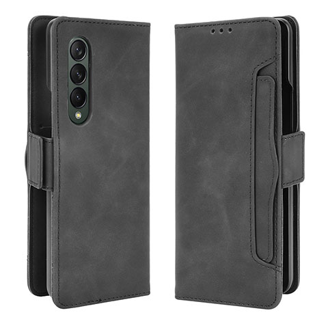 Custodia Portafoglio In Pelle Cover con Supporto B01Y per Samsung Galaxy Z Fold4 5G Nero