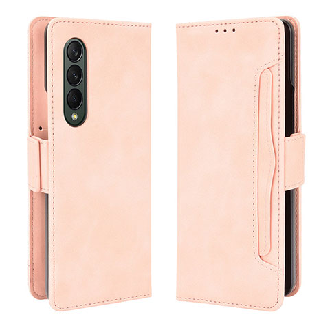 Custodia Portafoglio In Pelle Cover con Supporto B01Y per Samsung Galaxy Z Fold4 5G Rosa