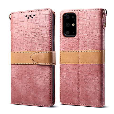 Custodia Portafoglio In Pelle Cover con Supporto B02S per Samsung Galaxy S20 Plus 5G Oro Rosa