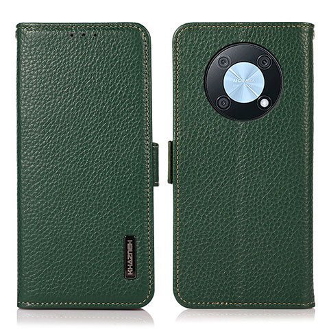 Custodia Portafoglio In Pelle Cover con Supporto B03H per Huawei Nova Y90 Verde