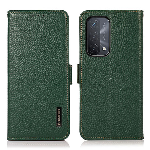 Custodia Portafoglio In Pelle Cover con Supporto B03H per Oppo A93 5G Verde