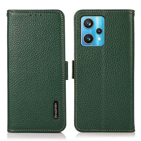 Custodia Portafoglio In Pelle Cover con Supporto B03H per Realme Narzo 50 Pro 5G Verde