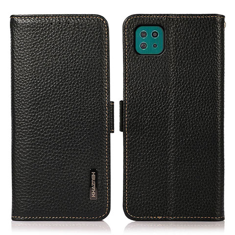 Custodia Portafoglio In Pelle Cover con Supporto B03H per Samsung Galaxy F42 5G Nero