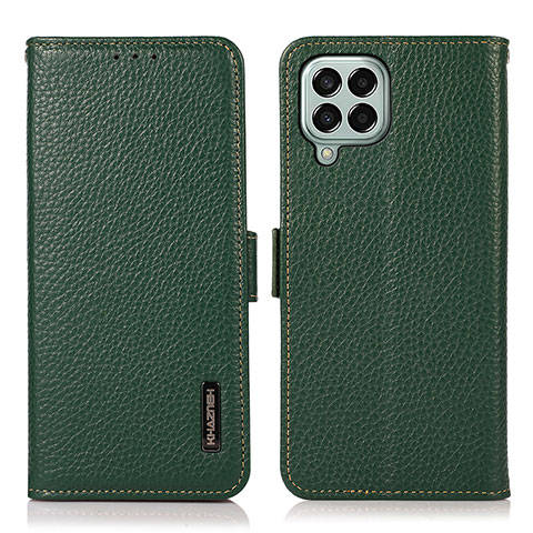 Custodia Portafoglio In Pelle Cover con Supporto B03H per Samsung Galaxy M33 5G Verde