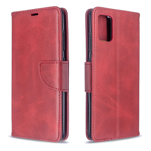 Custodia Portafoglio In Pelle Cover con Supporto B04F per Samsung Galaxy A51 5G Rosso