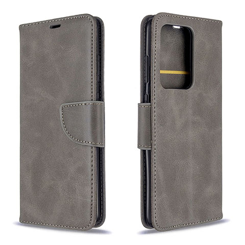 Custodia Portafoglio In Pelle Cover con Supporto B04F per Samsung Galaxy S20 Plus Grigio