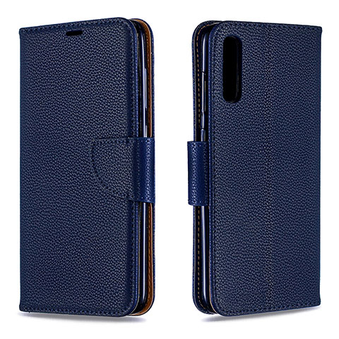 Custodia Portafoglio In Pelle Cover con Supporto B06F per Samsung Galaxy A70 Blu