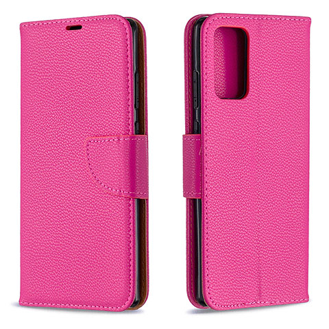 Custodia Portafoglio In Pelle Cover con Supporto B06F per Samsung Galaxy Note 20 5G Rosa Caldo