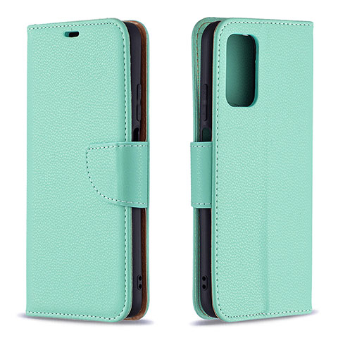 Custodia Portafoglio In Pelle Cover con Supporto B06F per Xiaomi Poco M3 Verde