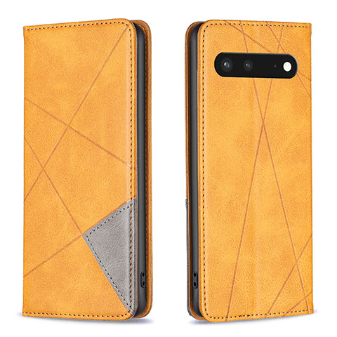 Custodia Portafoglio In Pelle Cover con Supporto B07F per Google Pixel 7 5G Marrone Chiaro