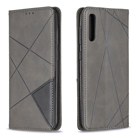 Custodia Portafoglio In Pelle Cover con Supporto B07F per Samsung Galaxy A50S Grigio