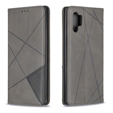 Custodia Portafoglio In Pelle Cover con Supporto B07F per Samsung Galaxy Note 10 Plus 5G Grigio