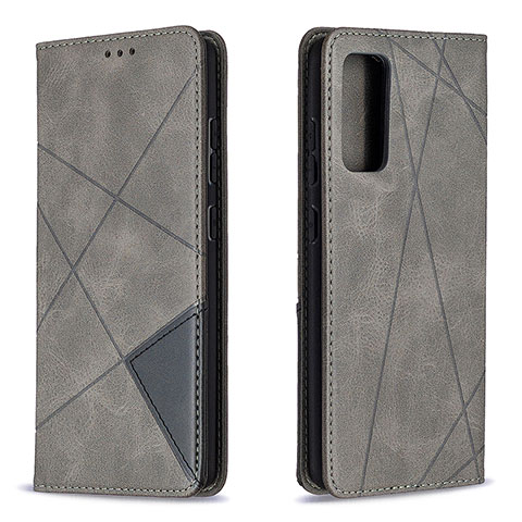 Custodia Portafoglio In Pelle Cover con Supporto B07F per Samsung Galaxy S20 Lite 5G Grigio