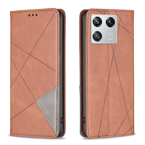 Custodia Portafoglio In Pelle Cover con Supporto B07F per Xiaomi Mi 13 Pro 5G Marrone