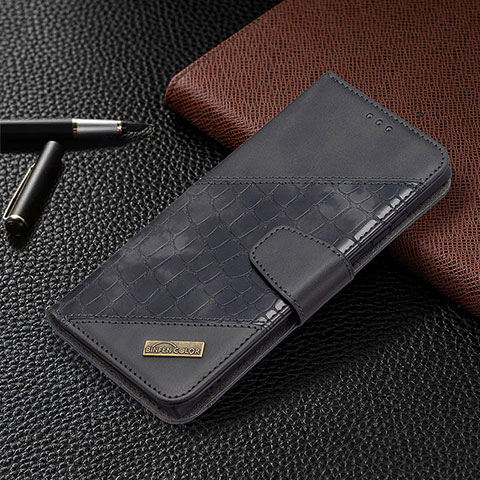 Custodia Portafoglio In Pelle Cover con Supporto B08F per Samsung Galaxy S22 Ultra 5G Nero