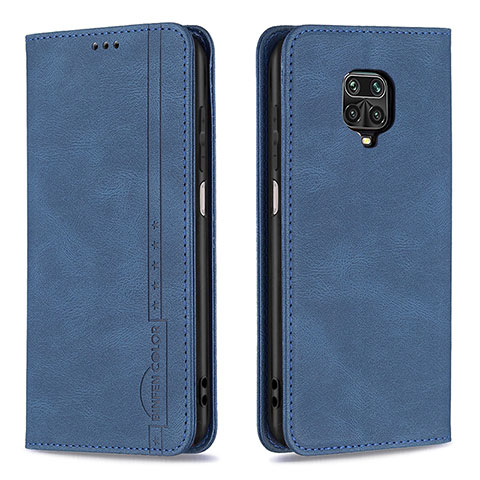 Custodia Portafoglio In Pelle Cover con Supporto B15F per Xiaomi Poco M2 Pro Blu