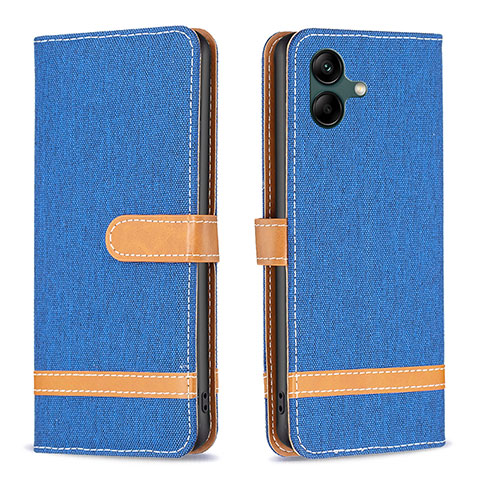 Custodia Portafoglio In Pelle Cover con Supporto B16F per Samsung Galaxy A04E Blu