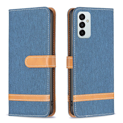 Custodia Portafoglio In Pelle Cover con Supporto B16F per Samsung Galaxy F23 5G Blu Notte