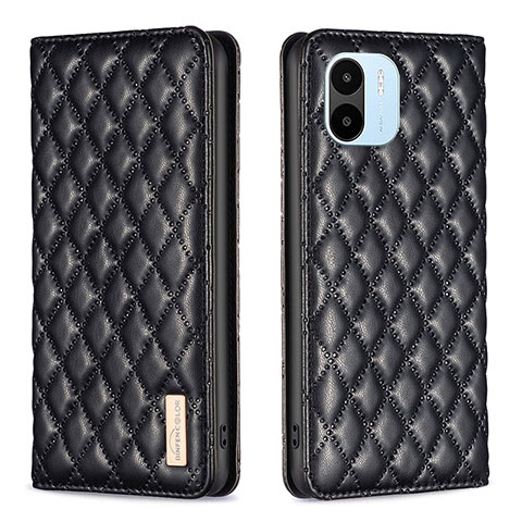 Custodia Portafoglio In Pelle Cover con Supporto B19F per Xiaomi Redmi A1 Nero