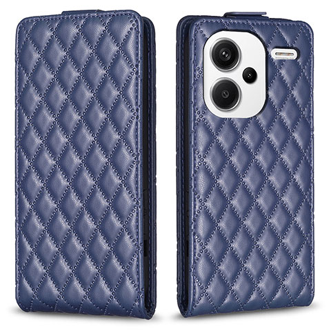 Custodia Portafoglio In Pelle Cover con Supporto B20F per Xiaomi Redmi Note 13 Pro+ Plus 5G Blu