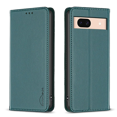 Custodia Portafoglio In Pelle Cover con Supporto B23F per Google Pixel 8a 5G Verde