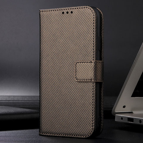 Custodia Portafoglio In Pelle Cover con Supporto BY1 per Xiaomi Mi 10i 5G Marrone